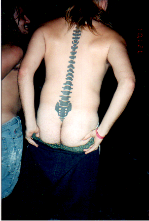 *spine tatoo*